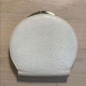 Tooled Leather Kisslock Wallet